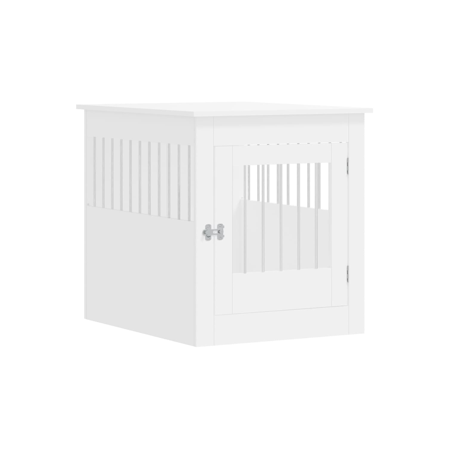vidaXL Dog Crate Furniture White 64.5x80x71 cm Engineered Wood