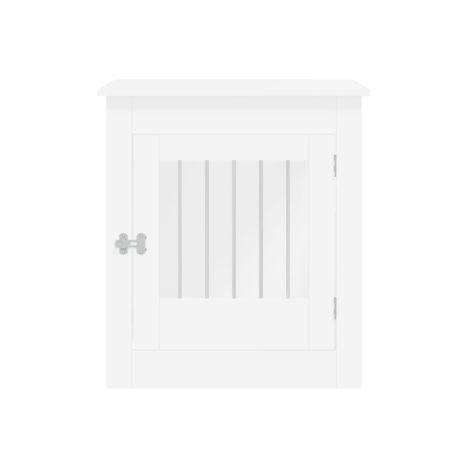 vidaXL Dog Crate Furniture White 64.5x80x71 cm Engineered Wood