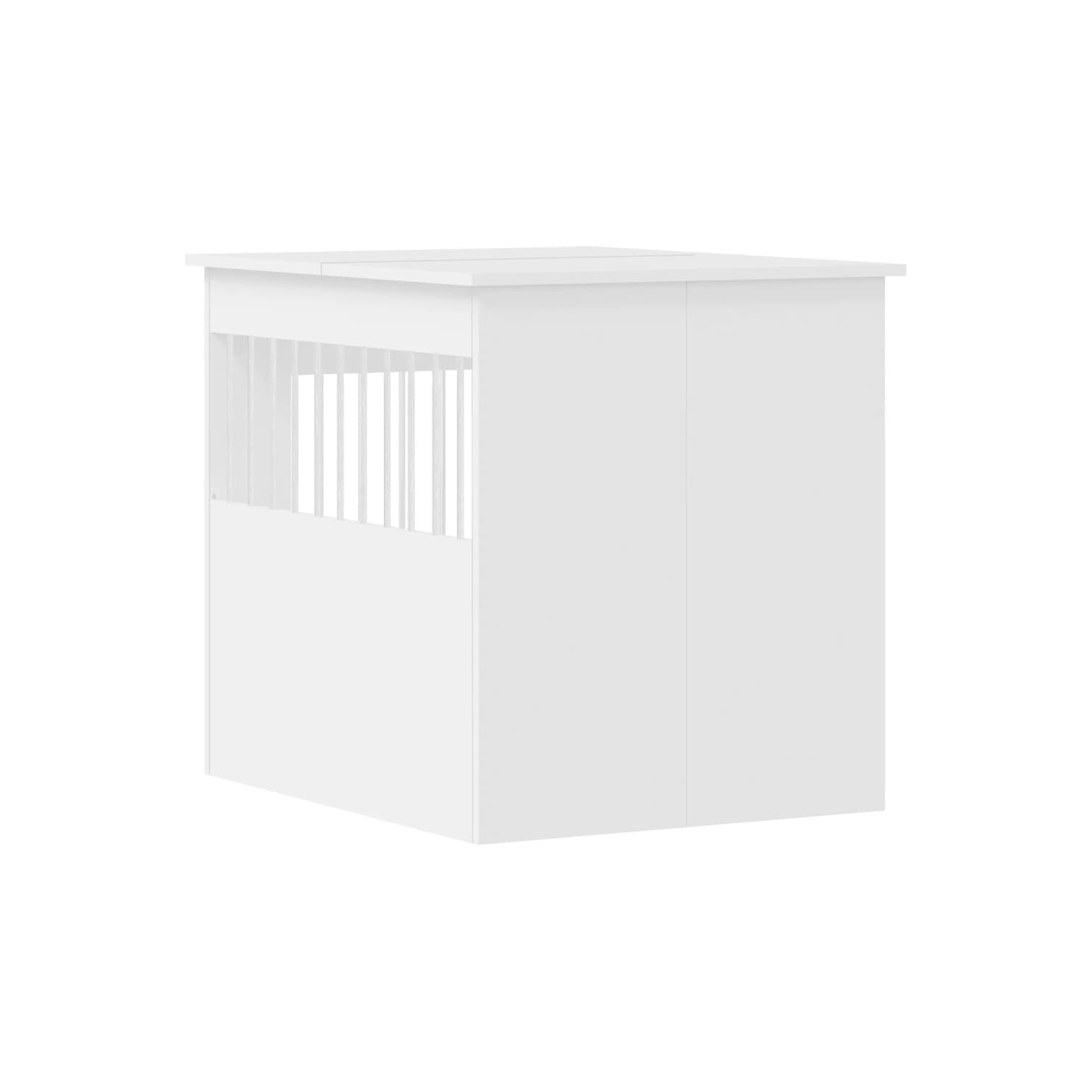 vidaXL Dog Crate Furniture White 64.5x80x71 cm Engineered Wood