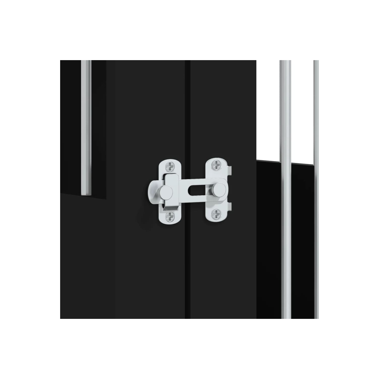 vidaXL Dog Crate Furniture Black 45x62x59 cm Engineered Wood