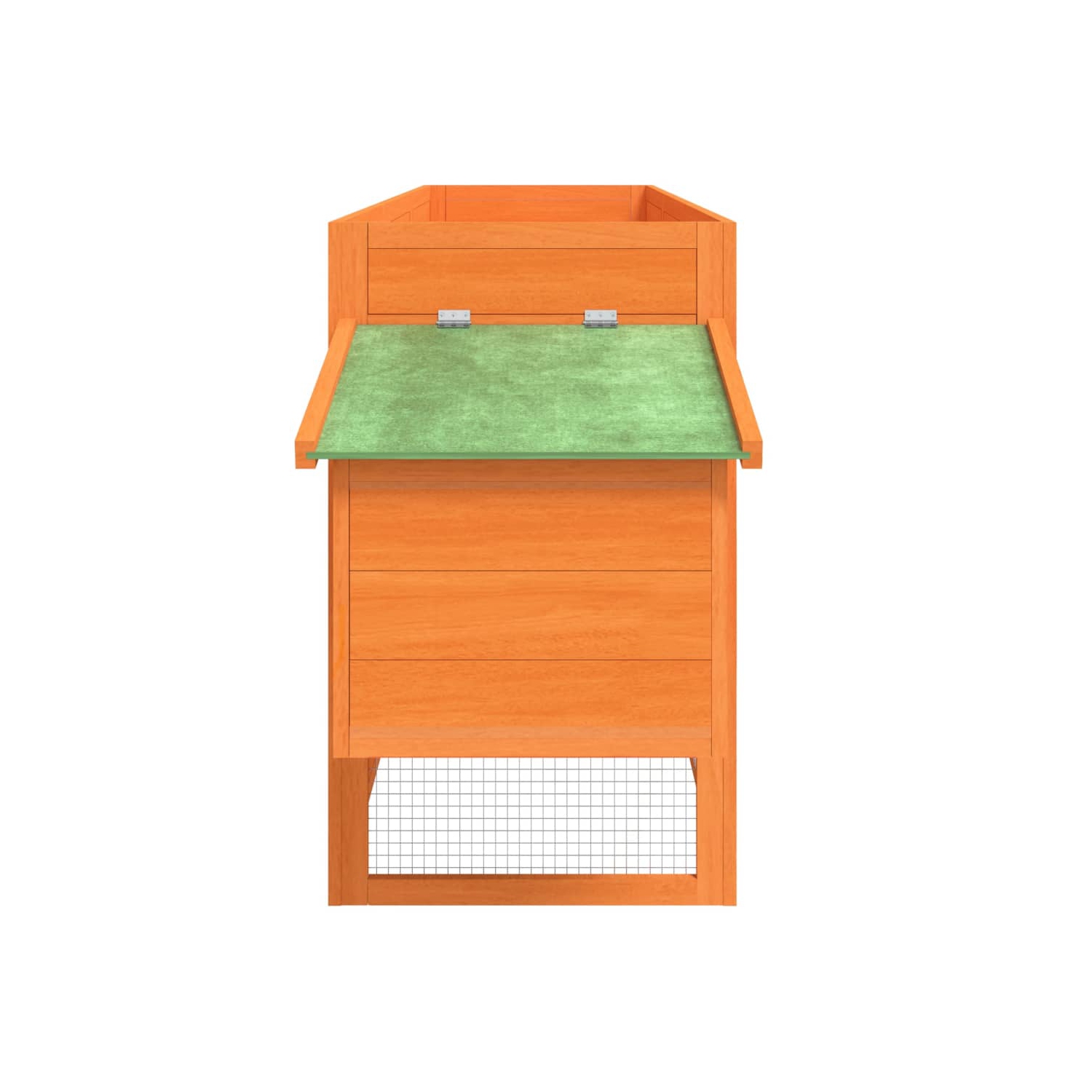 vidaXL Chicken Coop Brown 204x50x84 cm Solid Wood Pine