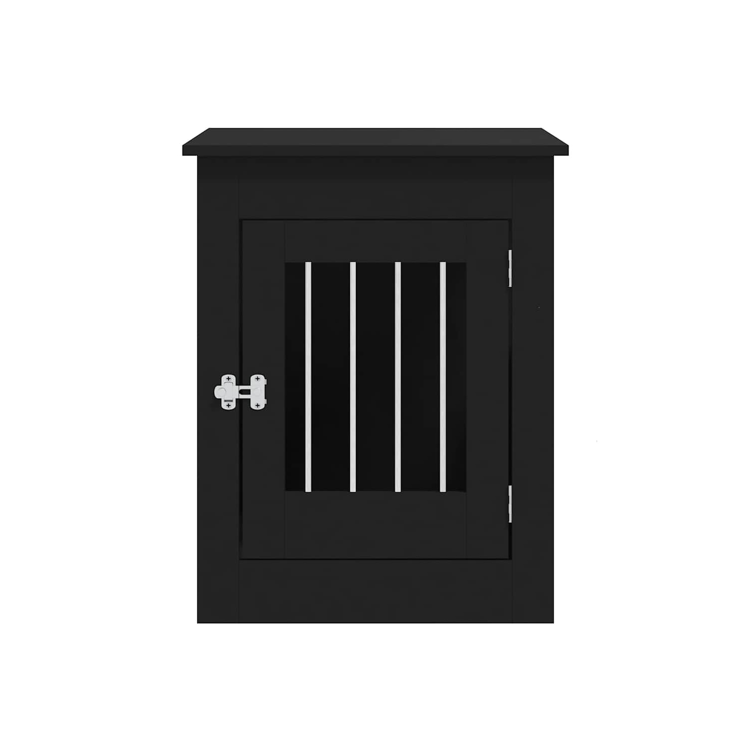 vidaXL Dog Crate Furniture Black 55x80x68 cm Engineered Wood