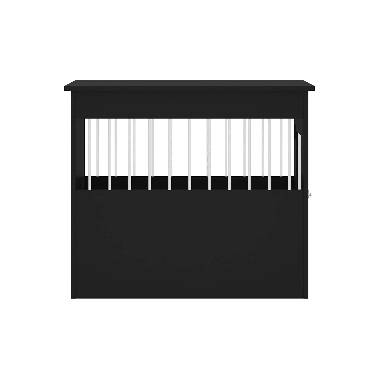 vidaXL Dog Crate Furniture Black 55x80x68 cm Engineered Wood