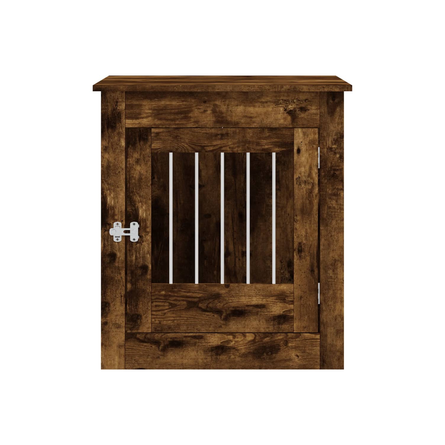 vidaXL Dog Crate Furniture Smoked Oak 64.5x80x71 cm Engineered Wood