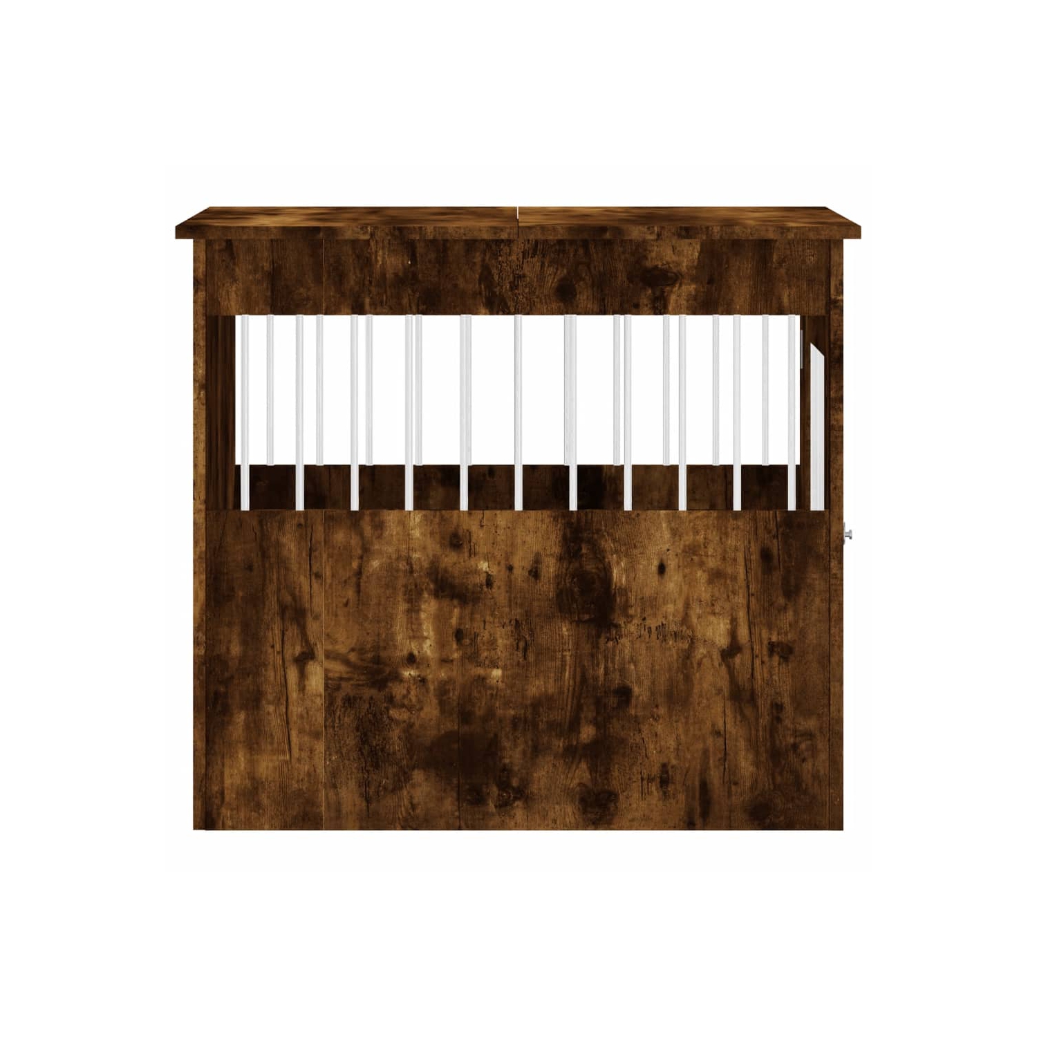 vidaXL Dog Crate Furniture Smoked Oak 64.5x80x71 cm Engineered Wood