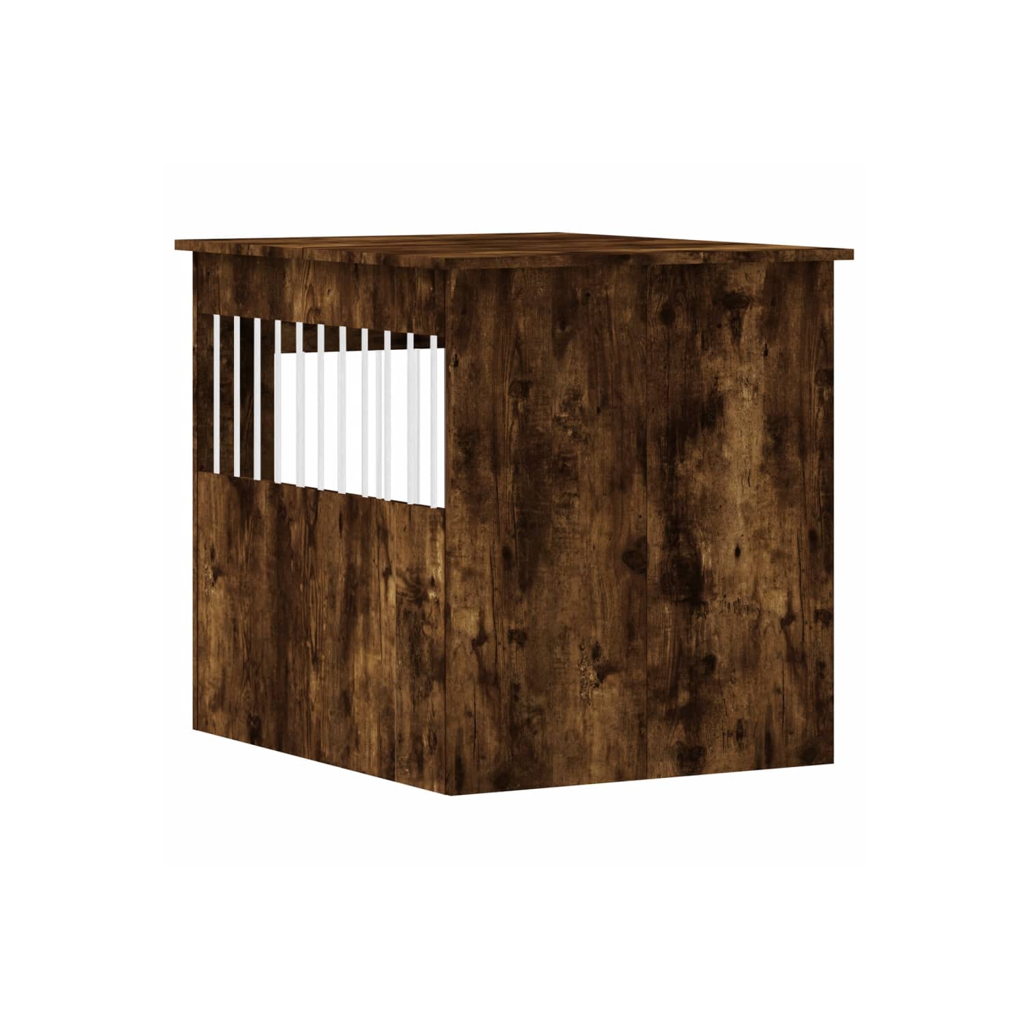 vidaXL Dog Crate Furniture Smoked Oak 64.5x80x71 cm Engineered Wood