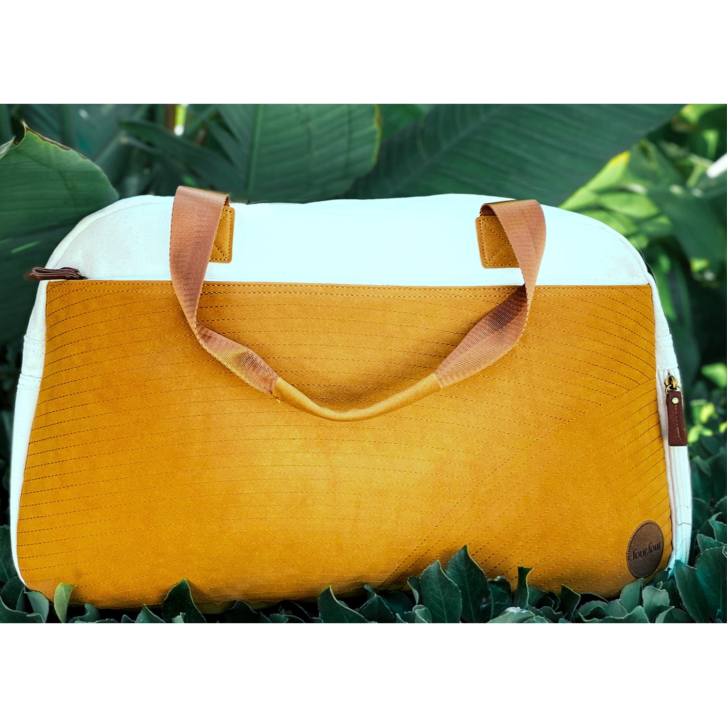 Getaway Duffel Bag - Bliss Curry/Cream by FourFour Co