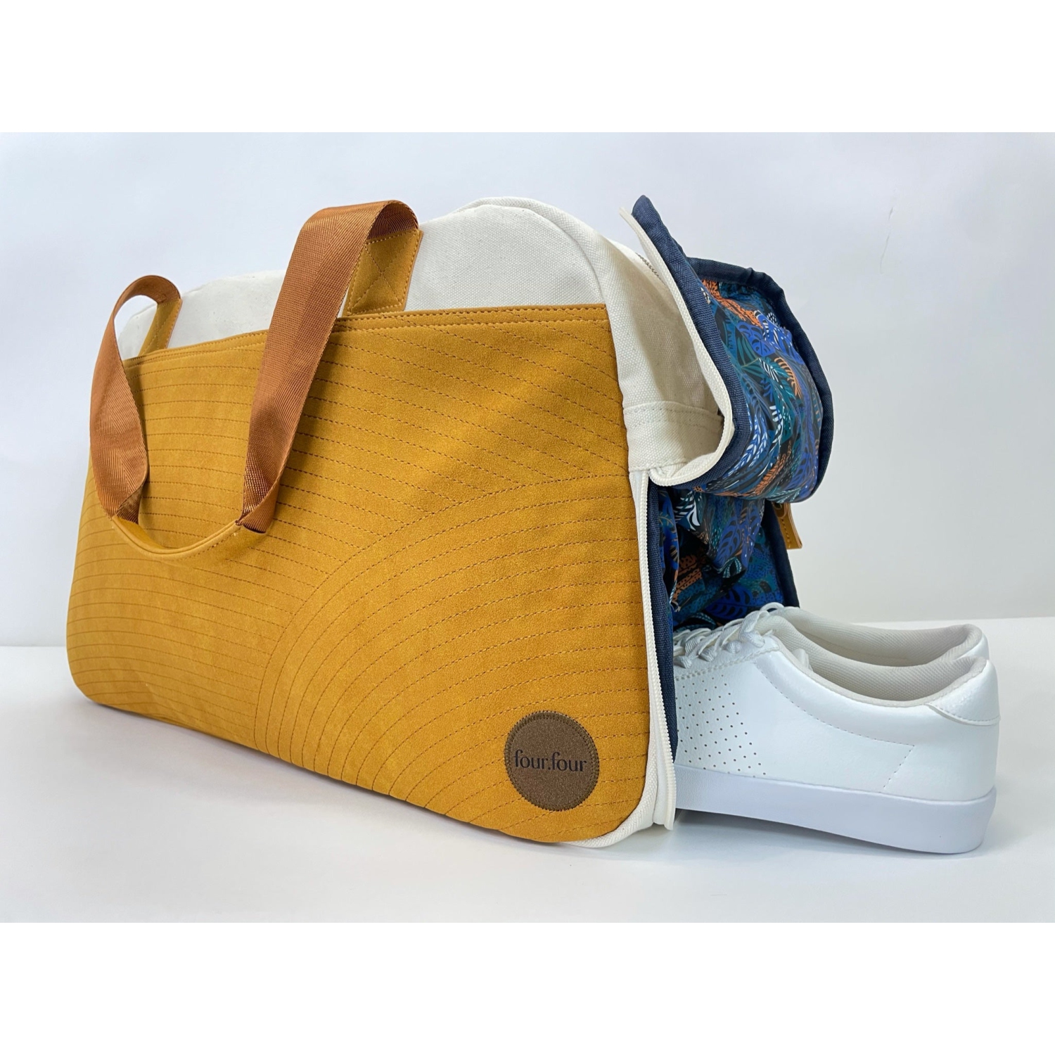 Getaway Duffel Bag - Bliss Curry/Cream by FourFour Co