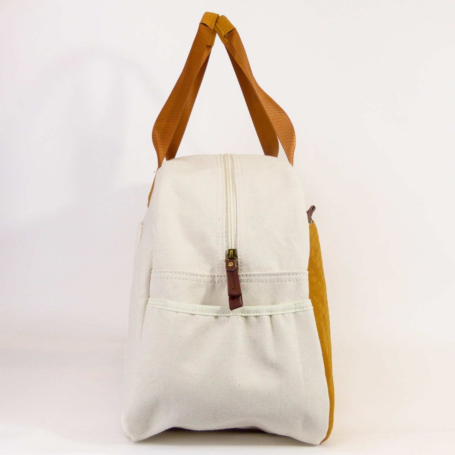 Getaway Duffel Bag - Bliss Curry/Cream by FourFour Co