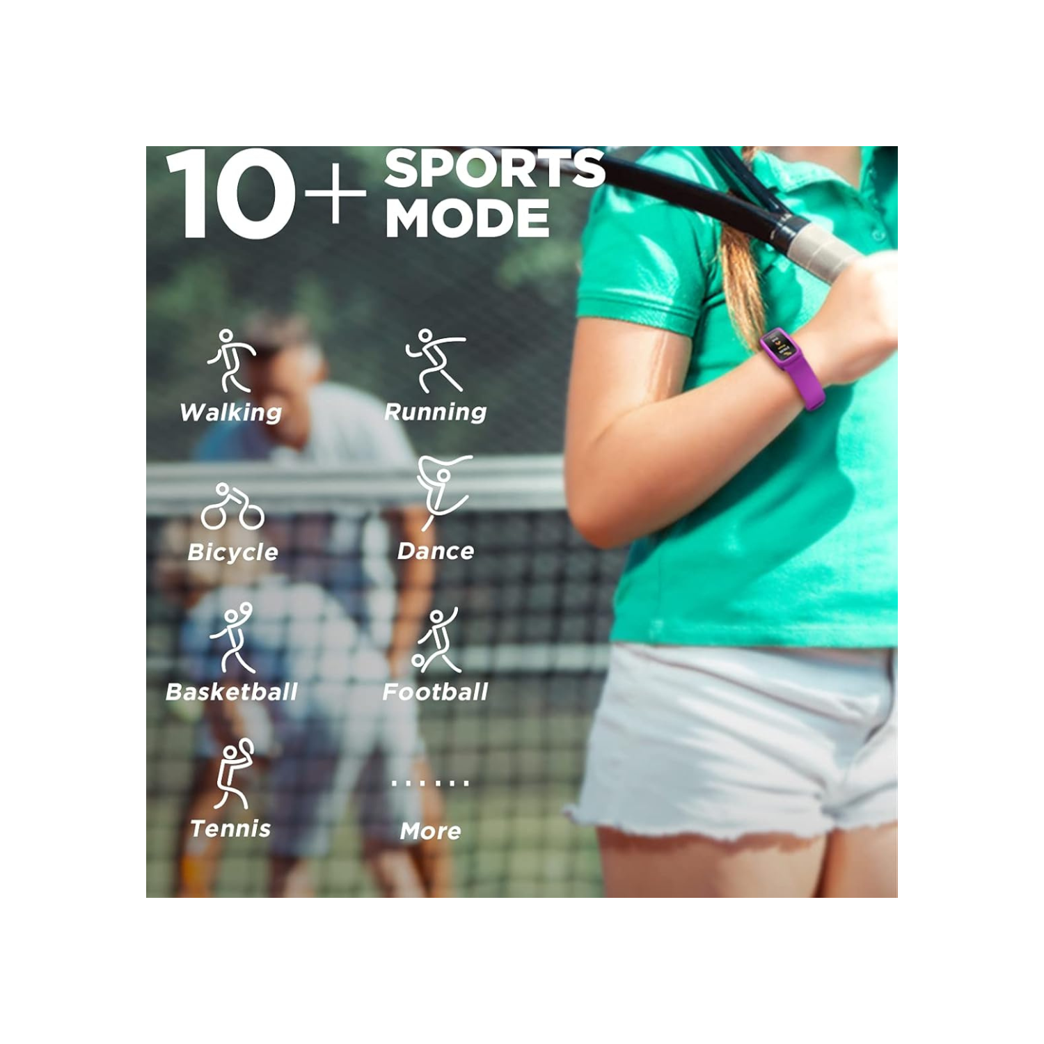 BIGGERFIVE Vigor Fitness Tracker Watch for Kids Girls Boys Teens, Activity Tracker, Pedometer, Heart Rate Sleep Monitor, IP68 Waterproof Calorie Step