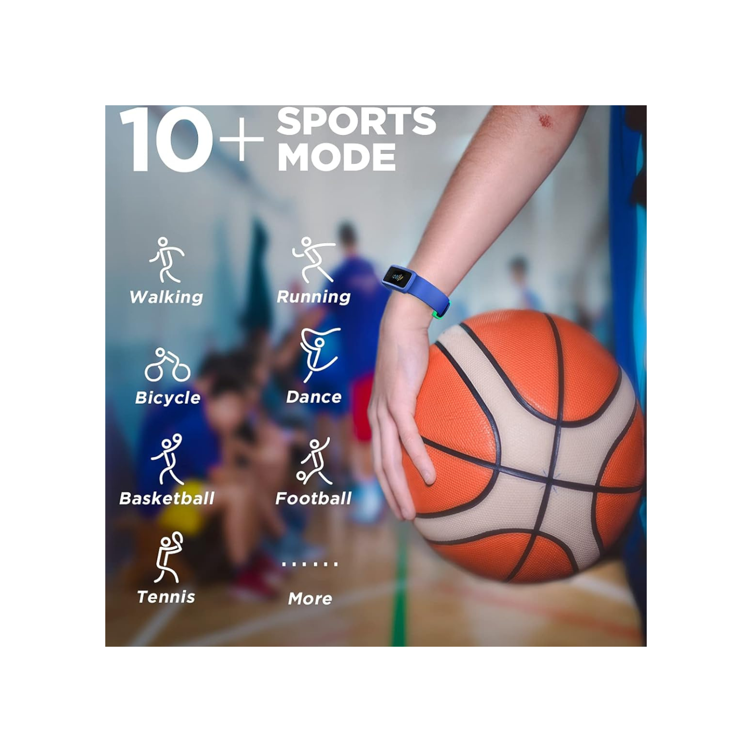 BIGGERFIVE Vigor Fitness Tracker Watch for Kids Girls Boys Teens, Activity Tracker, Pedometer, Heart Rate Sleep Monitor, IP68 Waterproof Calorie Step