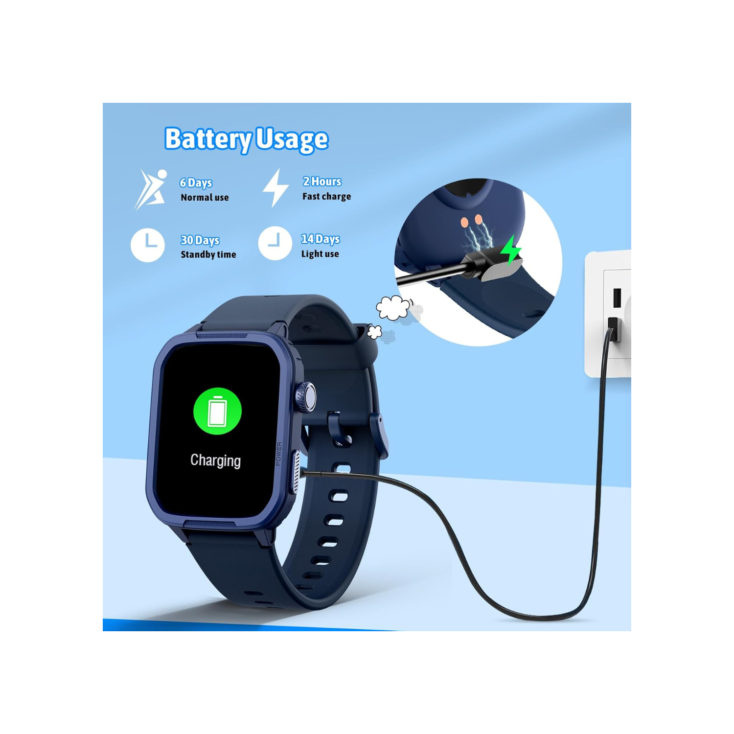 Smart Watch for Kids, Tempered Glass Fitness Sport Watch Boy Girls Teens with 19 Sport Modes, Pedometer, Sleep Monitor, Kids Watch Birthday Gifts Toy