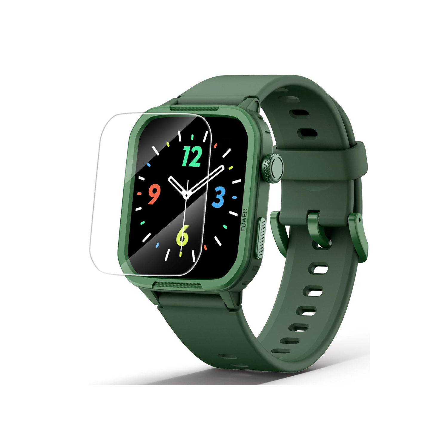 Smart Watch for Kids, Tempered Glass Fitness Sport Watch Boy Girls Teens with 19 Sport Modes, Pedometer, Sleep Monitor, Kids Watch Birthday Gifts Toy