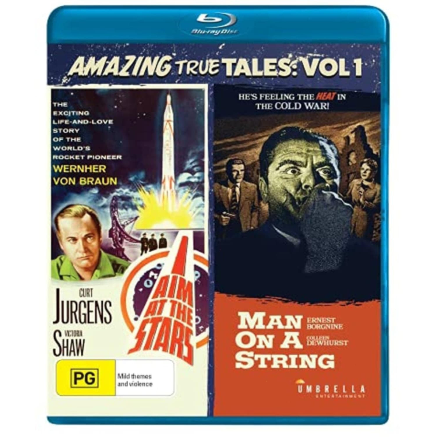 Amazing True Tales, Volume 1: I Aim at the Stars / Man on a String [BLU-RAY] Australia - Import