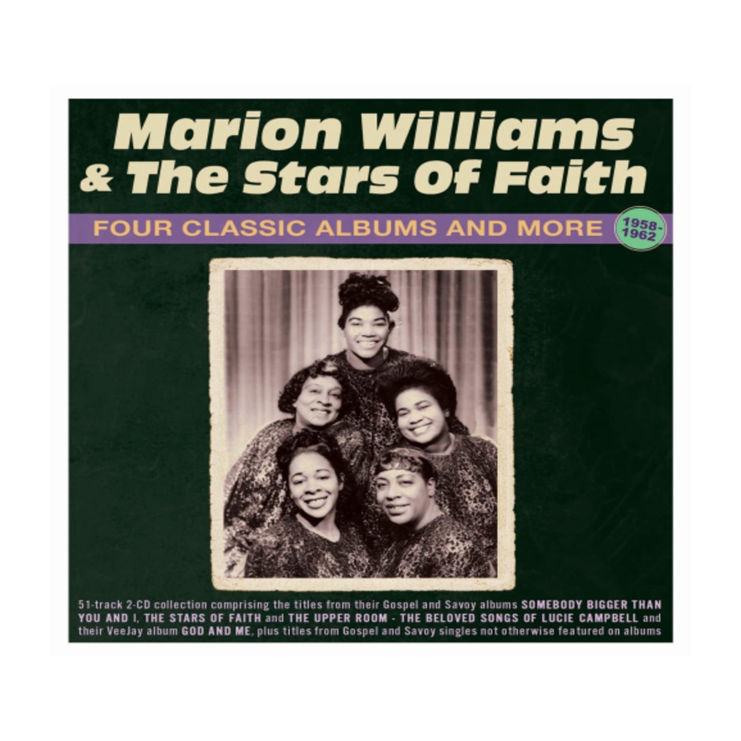 MARION WILLIAMS & THE STARS OF FAITH - Four Classic Albums And More 1958-62 - [CD]
