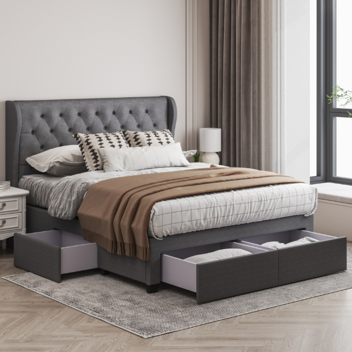 Brittany 4 Drawer Storage Bed