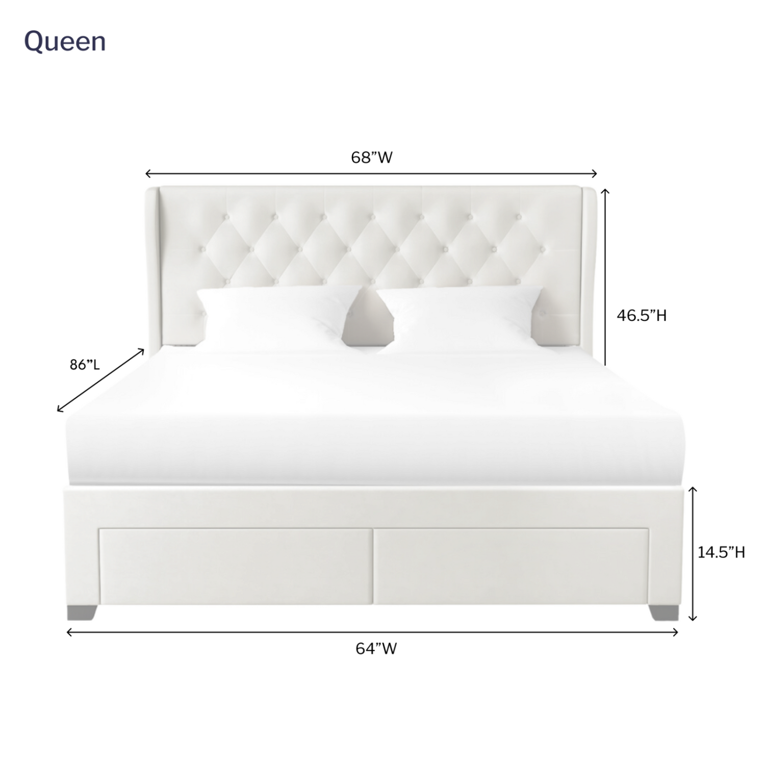 Brittany 4 Drawer Storage Bed