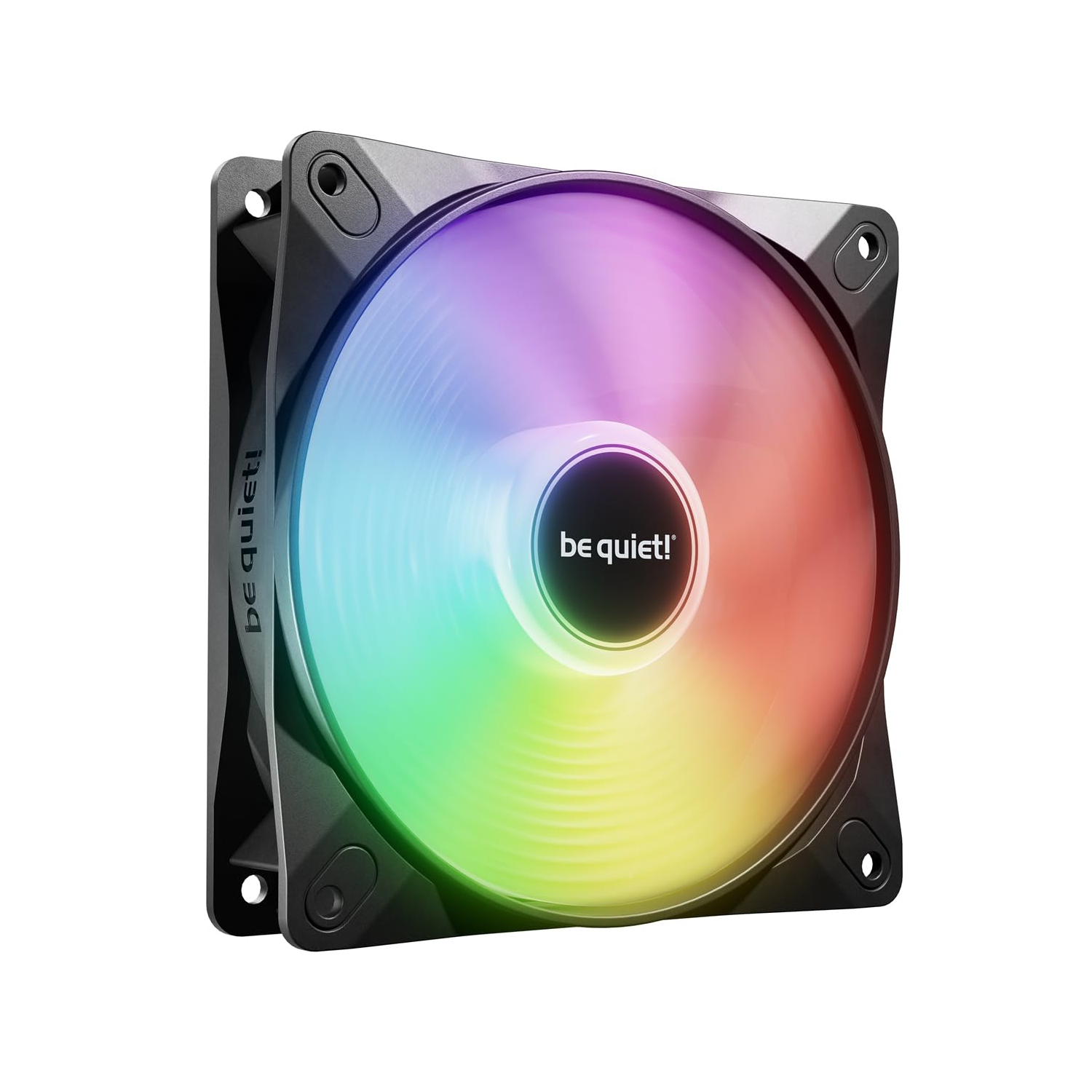 taisez-vous! Ventilateur de boîtier PC haute vitesse à modulation d'impulsions LX 120&nbsp;mm de Light Wings | Noir | BL123