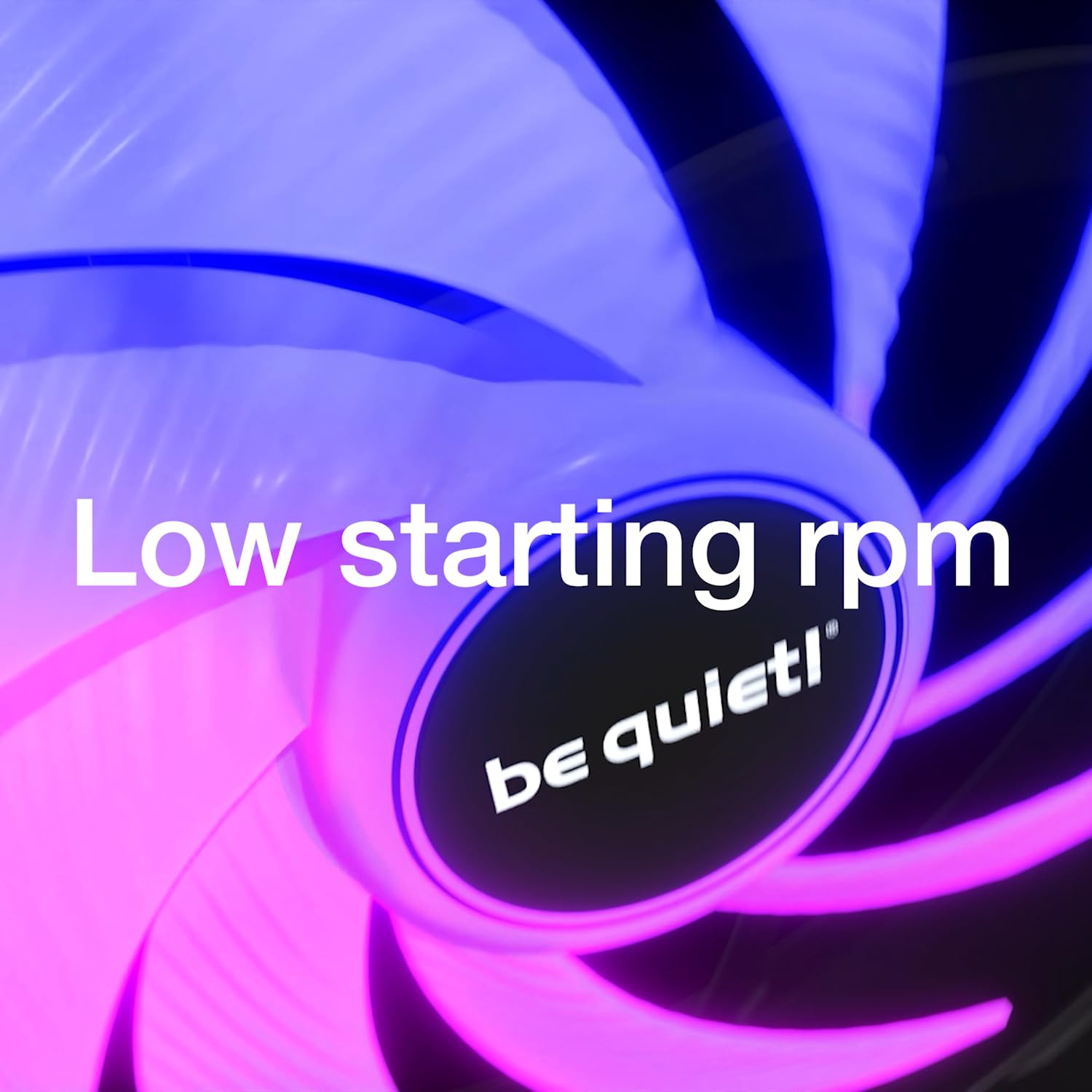 taisez-vous! Ventilateur de boîtier PC haute vitesse à modulation d'impulsions LX 120&nbsp;mm de Light Wings | Noir | BL123