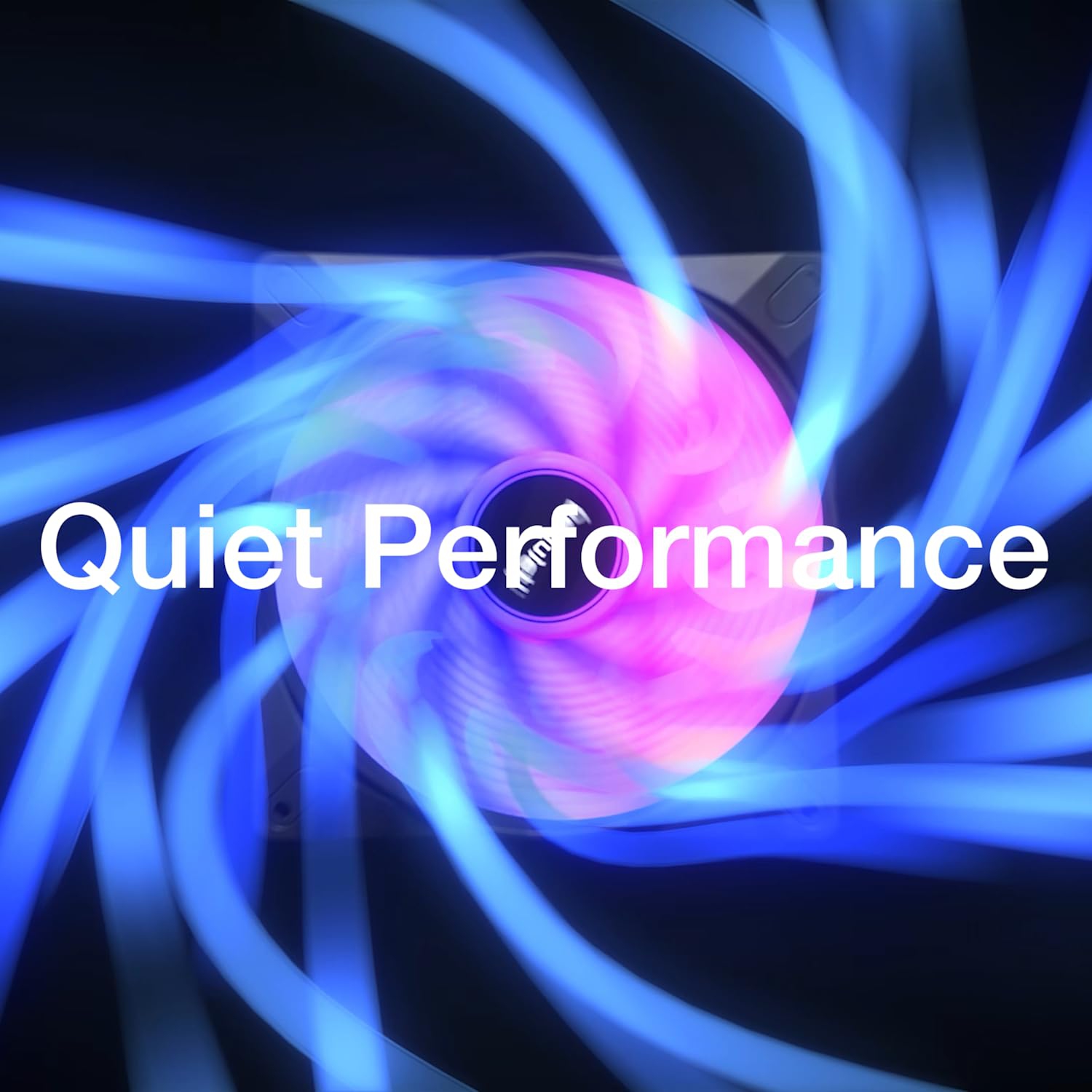 taisez-vous! Ventilateur de boîtier PC haute vitesse à modulation d'impulsions LX 120&nbsp;mm de Light Wings | Noir | BL123