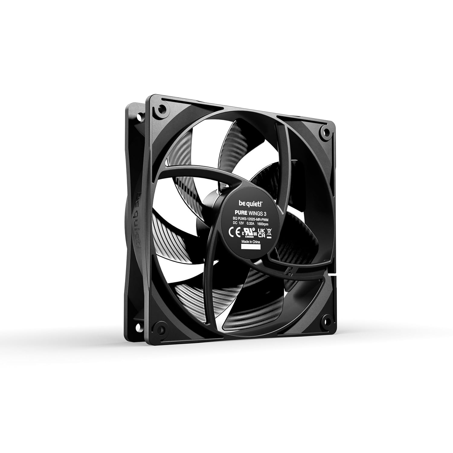 be quiet! Pure Wings 3 120mm PWM Fan, high Maximum Speed, Low Minimum Speed, optimised Fan Frame, exceptionally high air Pressure, Very Quiet