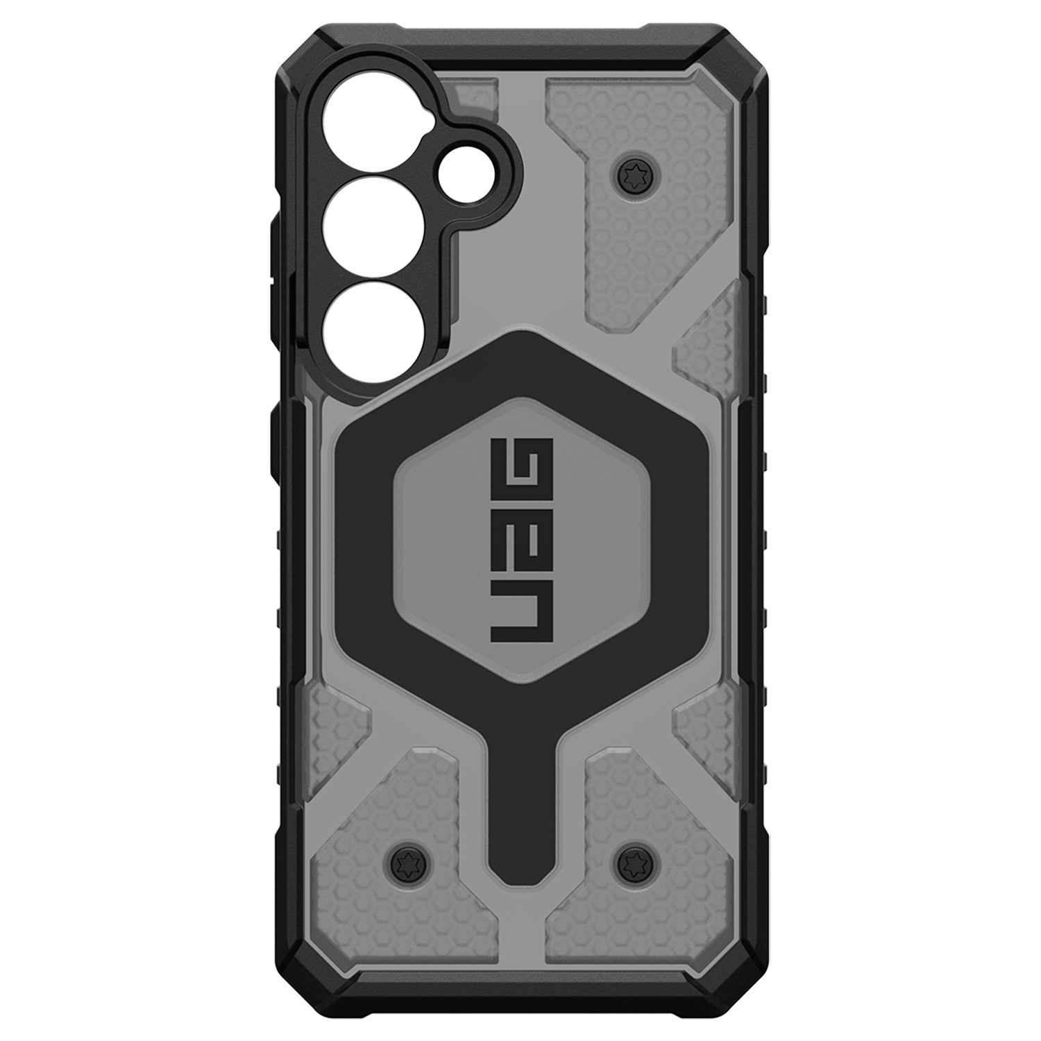 UAG – Étui robuste transparent Pathfinder avec aimant | Conçu pour Galaxy S25 | Cendre