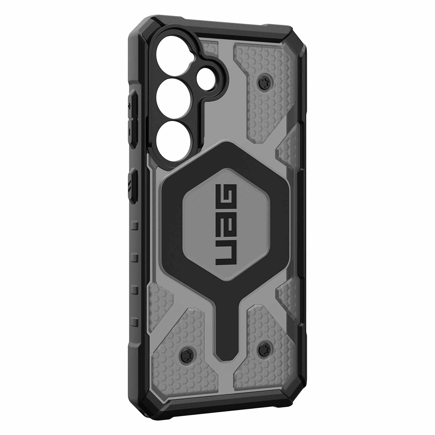 UAG – Étui robuste transparent Pathfinder avec aimant | Conçu pour Galaxy S25 | Cendre