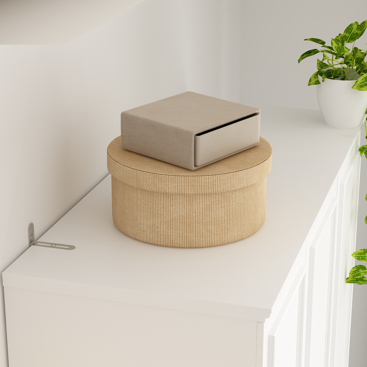 Homsee – Garde-robe polyvalente avec tablettes réglables, deux tringles suspendues et rangement multifonctionnel, blanc