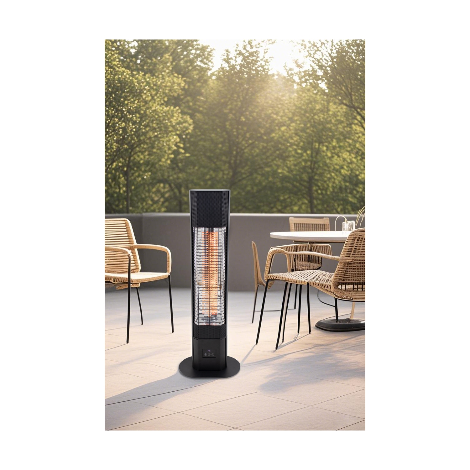 Chaufferette électrique infrarouge pour l'extérieur d'EnerG+ – Autonome