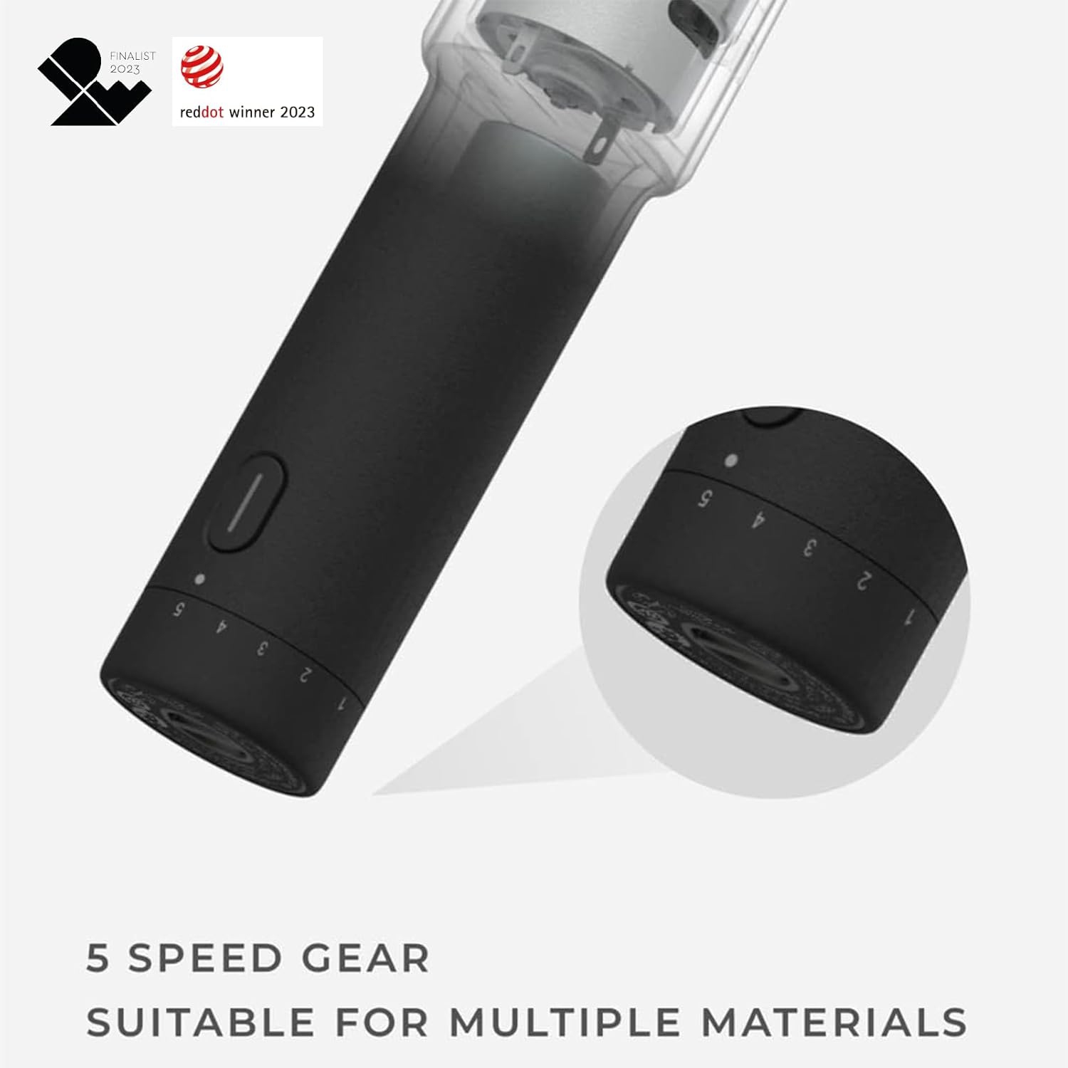 Outils rotatifs électriques HOTO, trousse d'outils à découper électrique sans fil 35-en-1 avec lumière LED, 25000&nbsp;tr/min Max à 5 vitesses,