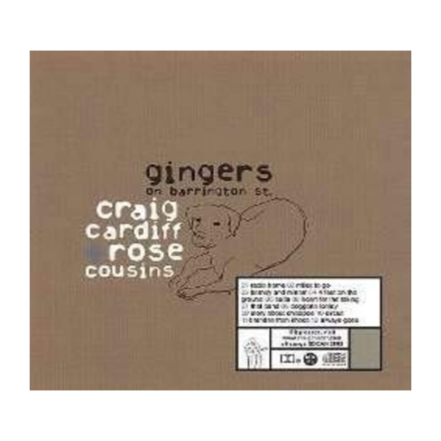 Craig Cardiff - GINGERS ON BARRINGTON STREET - [CD]