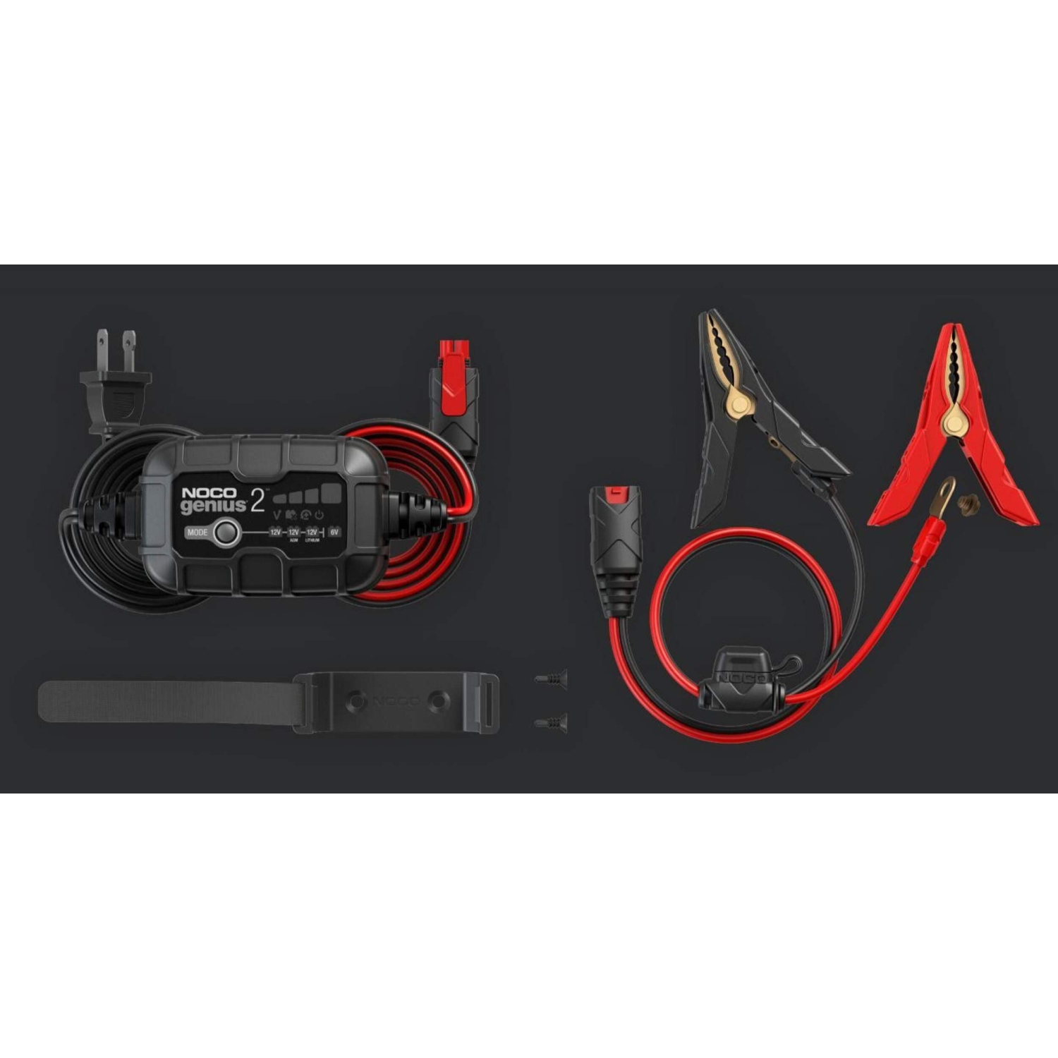 Nouveau - Chargeur de batterie intelligent NOCO GENIUS2/Maintainer/Desulfator, 2 A, 6&nbsp;V/12&nbsp;V
