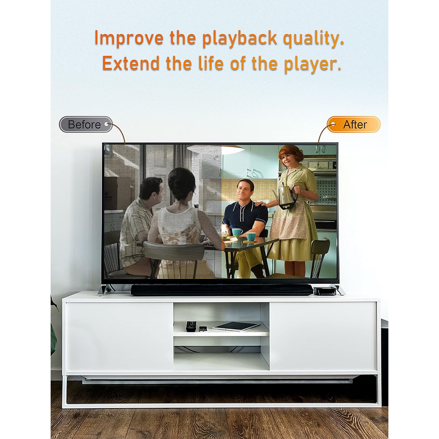 Arsvita - CD Laser Lens Cleaner Disc Cleaning Set for CD/VCD/DVD Player, Safe and Effective