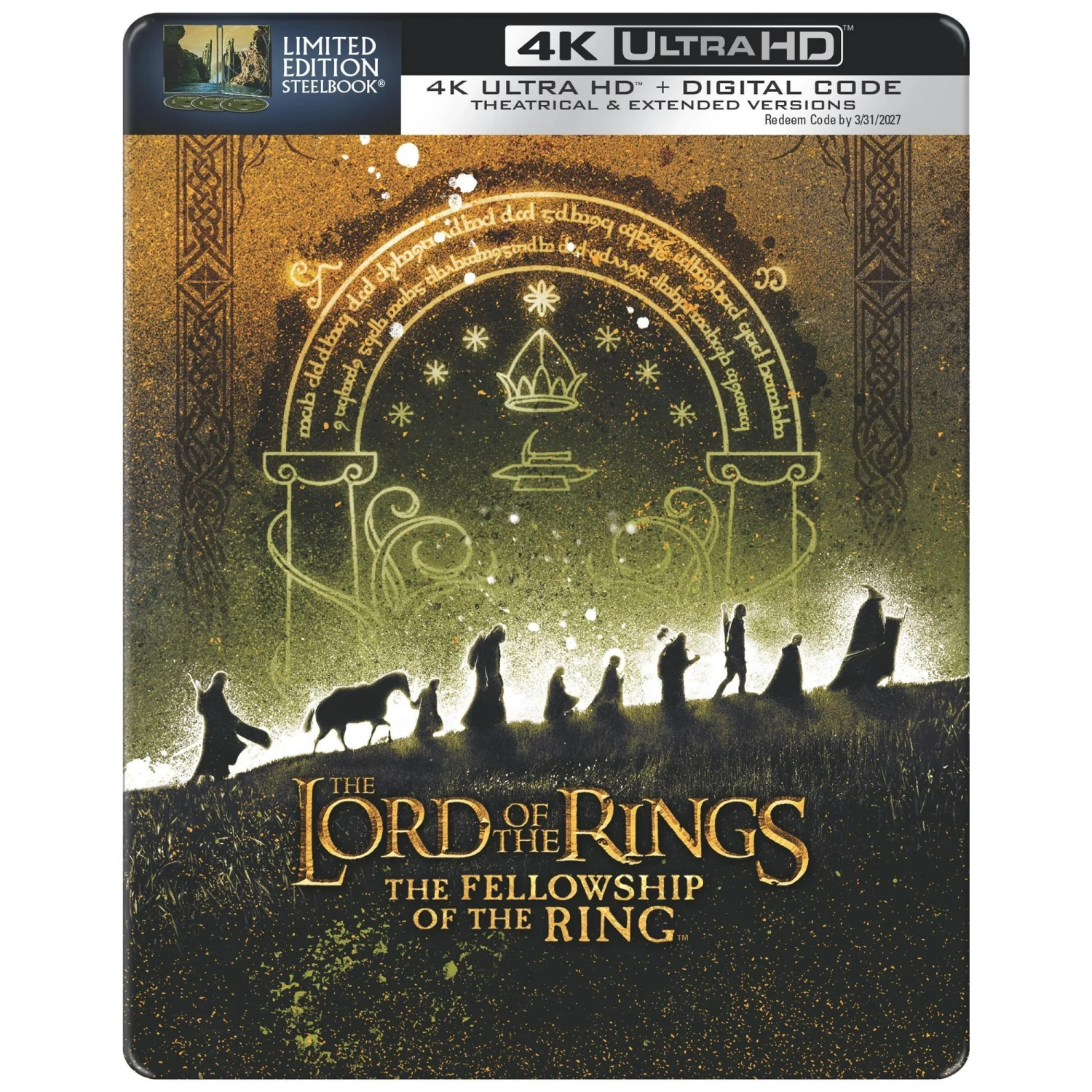 The Lord Of The Rings: The Fellowship Of The Ring [Steelbook] [4K Ultra HD + Blu-ray]