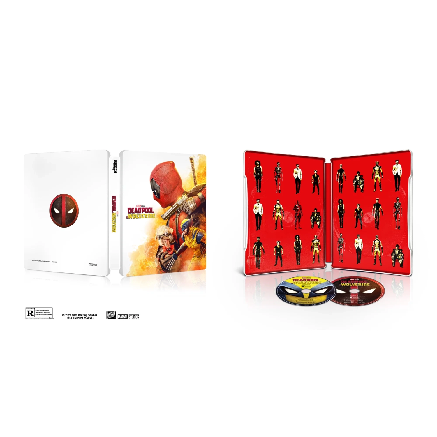 Deadpool & Wolverine [Steelbook] [4K Ultra HD + Blu-ray] Deadpool Cover Variant