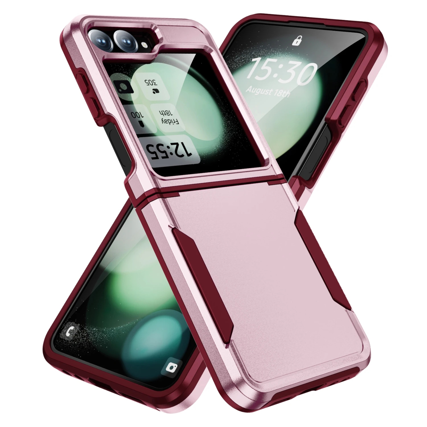 Supershield Case For Samsung Z Flip 4 Shockproof Armor TPU Bumper Hard Plastic Phone Cover - Pink