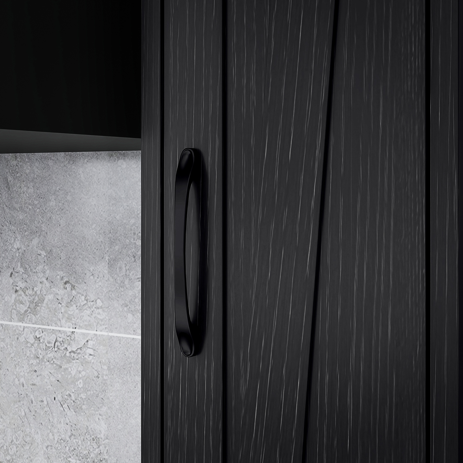 HOMCOM – Armoire de salle de bain haute 73&nbsp;po, armoire de rangement étroite pour salle de bain avec portes de grange, porte-rouleau de papier