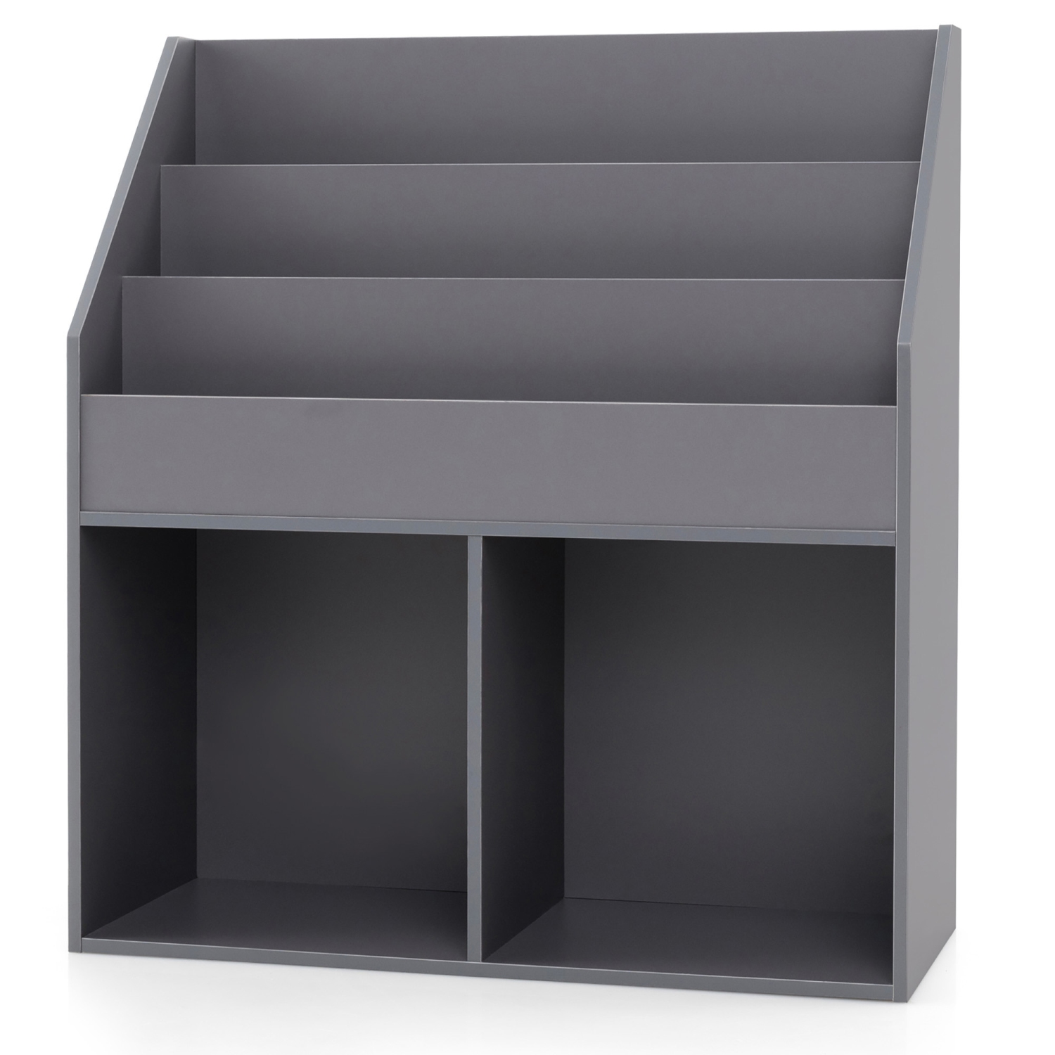 Gymax Honeyjoy Kids Wooden Bookshelf Bookcase Children Toy Storage Cabinet Organizer