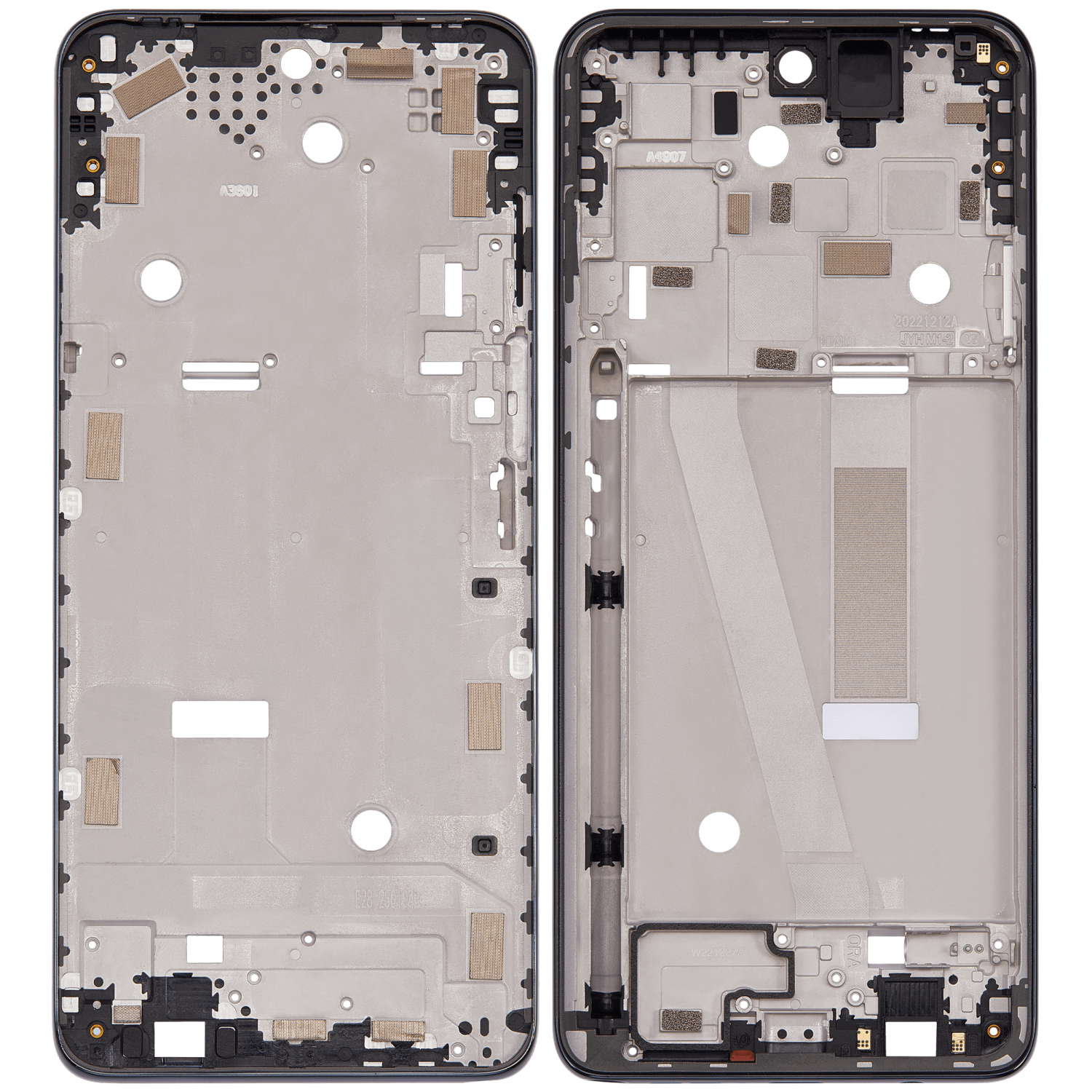 Premium Replacement Mid-Frame for Motorola Moto G Stylus 5G in Cosmic Black