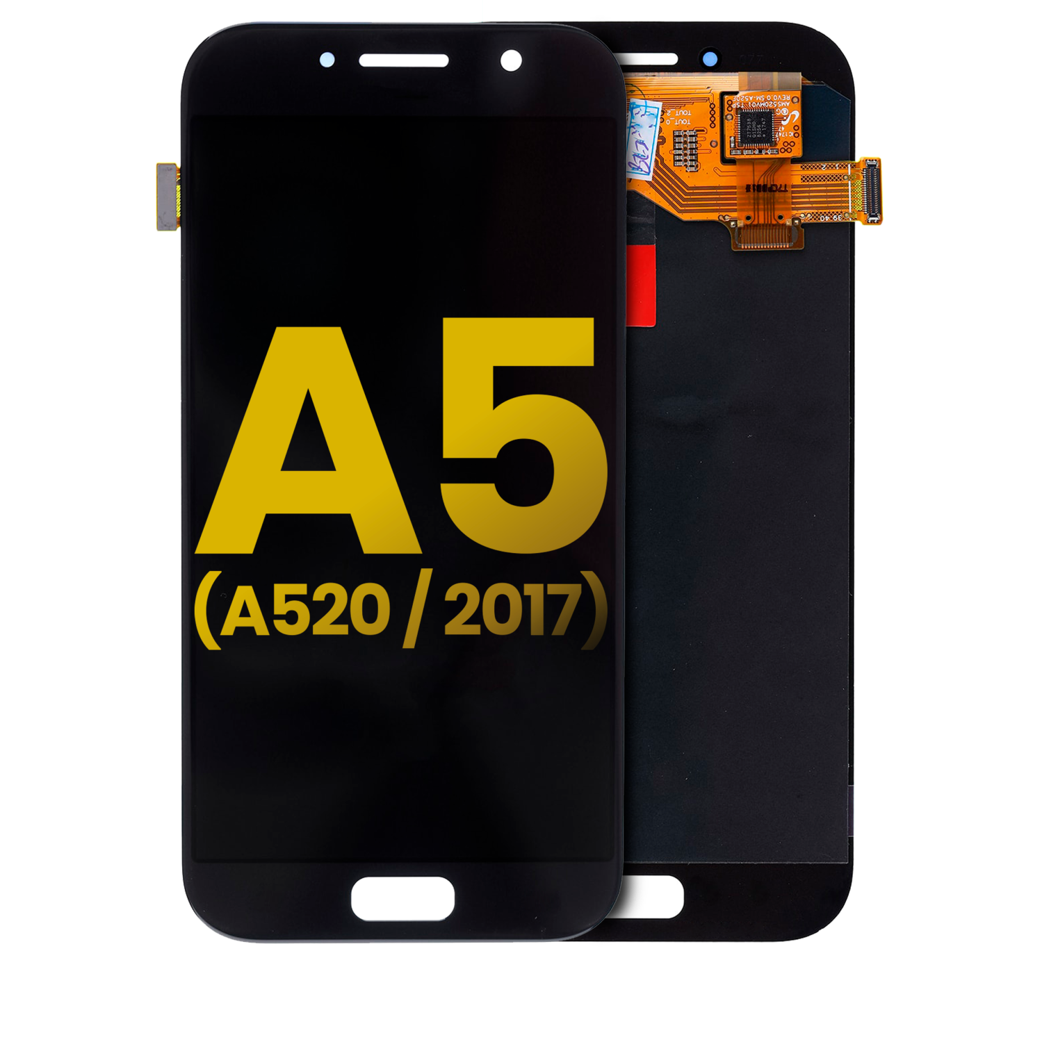 Premium Replacement LCD Assembly for Samsung Galaxy A5 - Black, No Frame, Service Pack