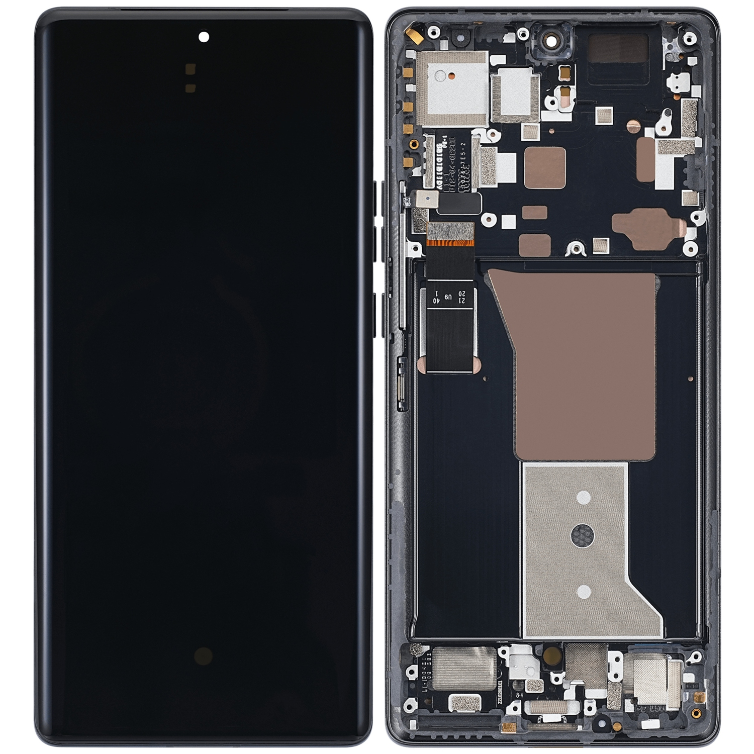 Refurbished - Excellent Premium Replacement OLED Assembly with Frame for Motorola Edge X40 5G, Edge Plus, and Edge 40 Pro -in Interstellar Black