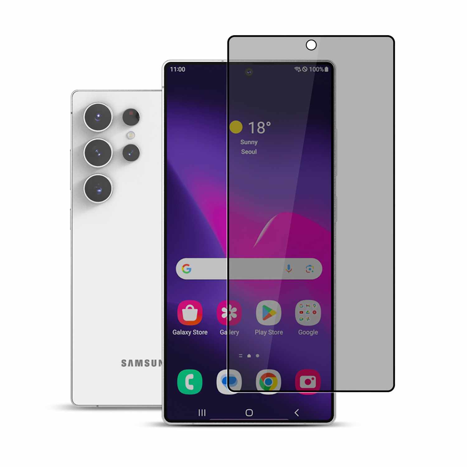 22 Étuis Privacy Verre trempé Protecteur d'écran | Conçu pour le Galaxy S25 Ultra