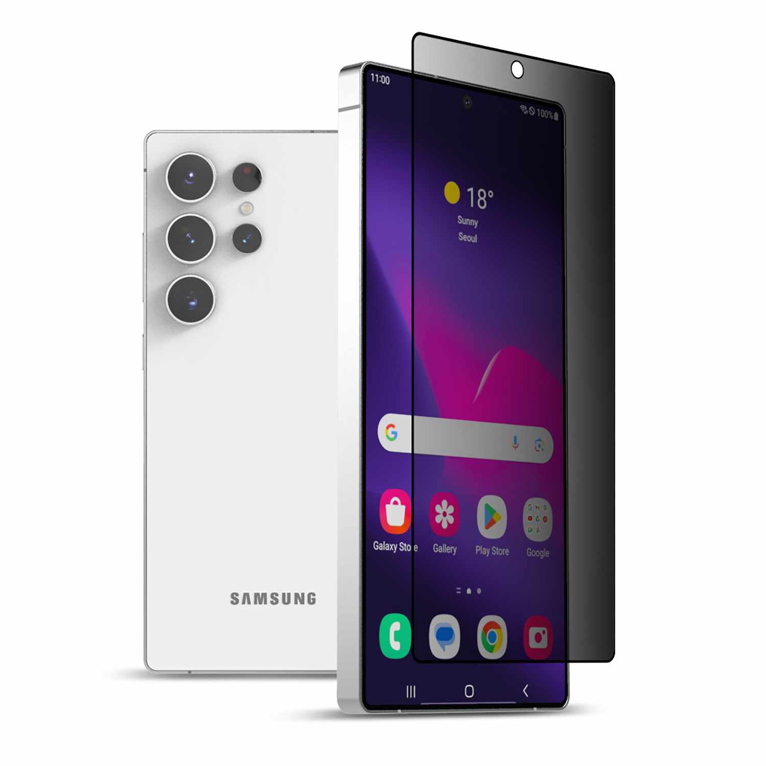 22 Étuis Privacy Verre trempé Protecteur d'écran | Conçu pour le Galaxy S25 Ultra