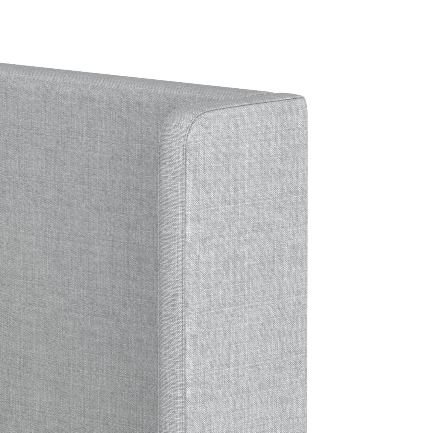 Cadre de très grand lit Aykah avec rangement hydraulique, tête de lit rembourrée, lit moderne à dossier en confessionnal, cadre de très grand lit en