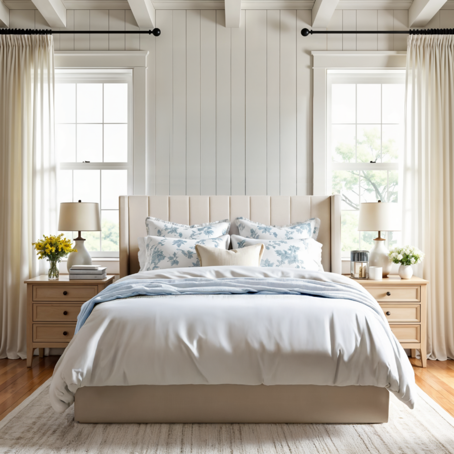 Cadre de très grand lit Jenny avec rangement relevable, cadre de très grand lit en métal recouvert et tête de lit à ailettes, aucun sommier requis