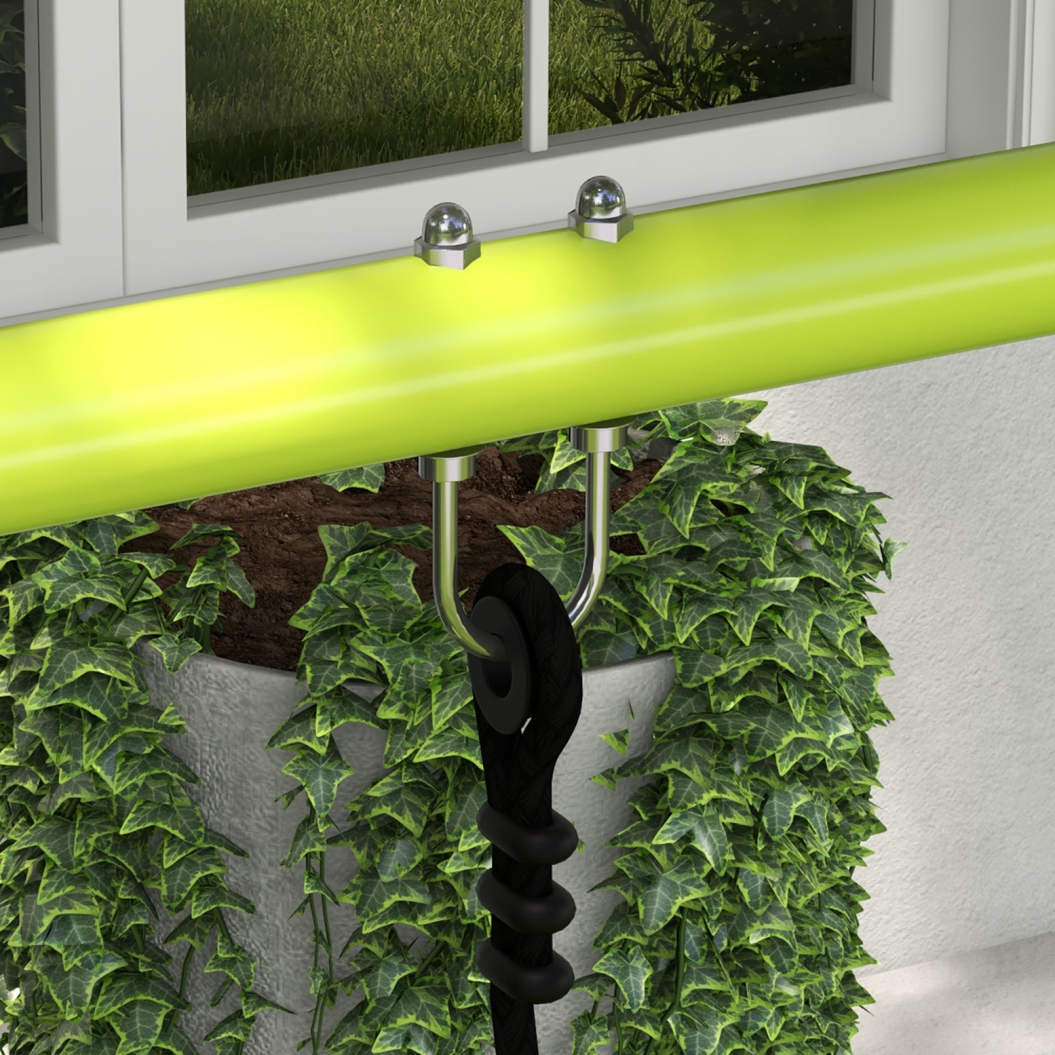 Balançoire en métal Outsunny 2 en 1 avec fauteuil coulissant, siège de balançoire, piquets, balançoire pour enfants pour la cour, l'extérieur, l'aire