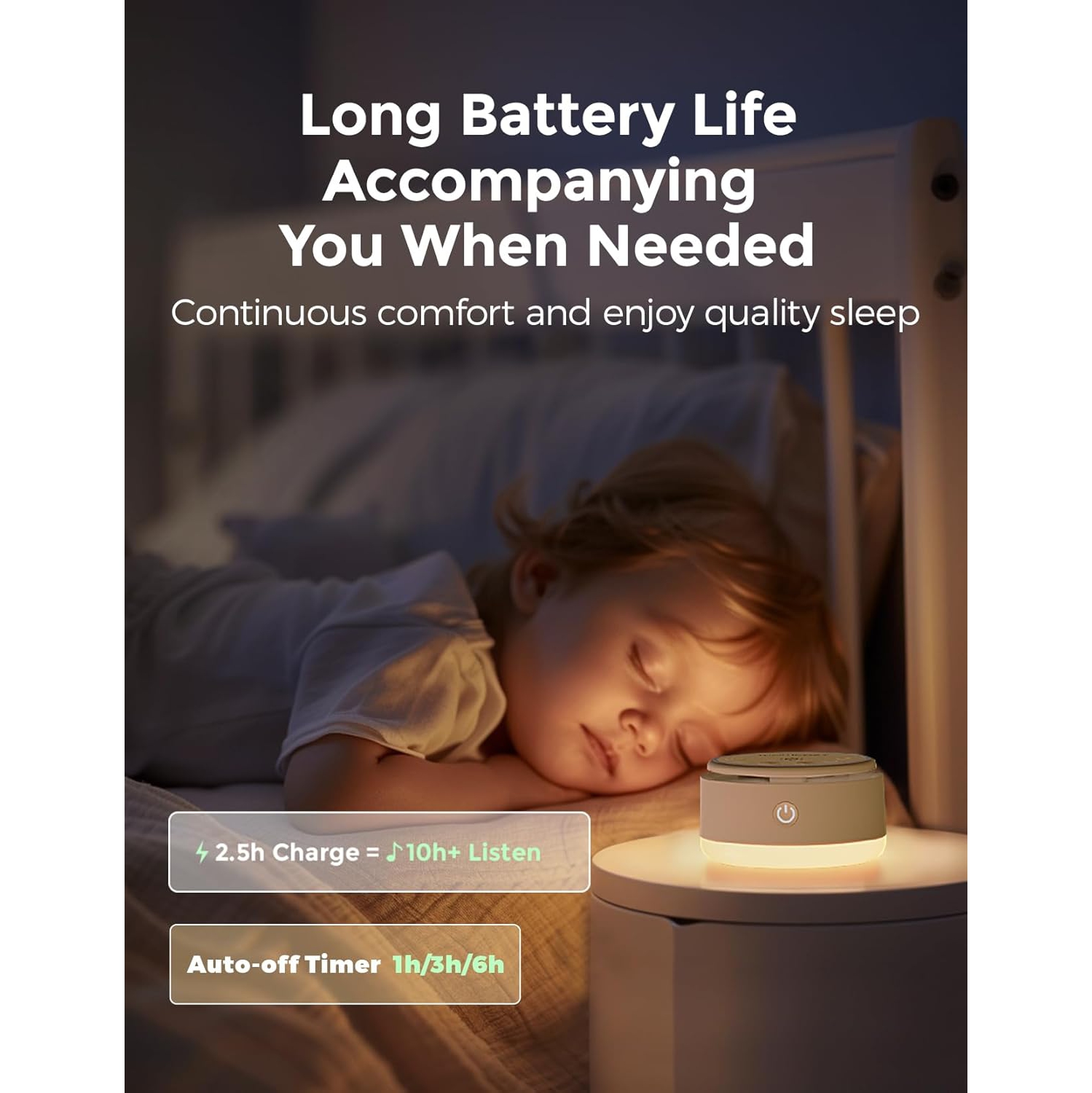 Momcozy Sound Machine with 20 Soothing Sounds Night Light | Sound Machine for Travel, Office Privacy, Sleep Therapy | For Adults & Baby |