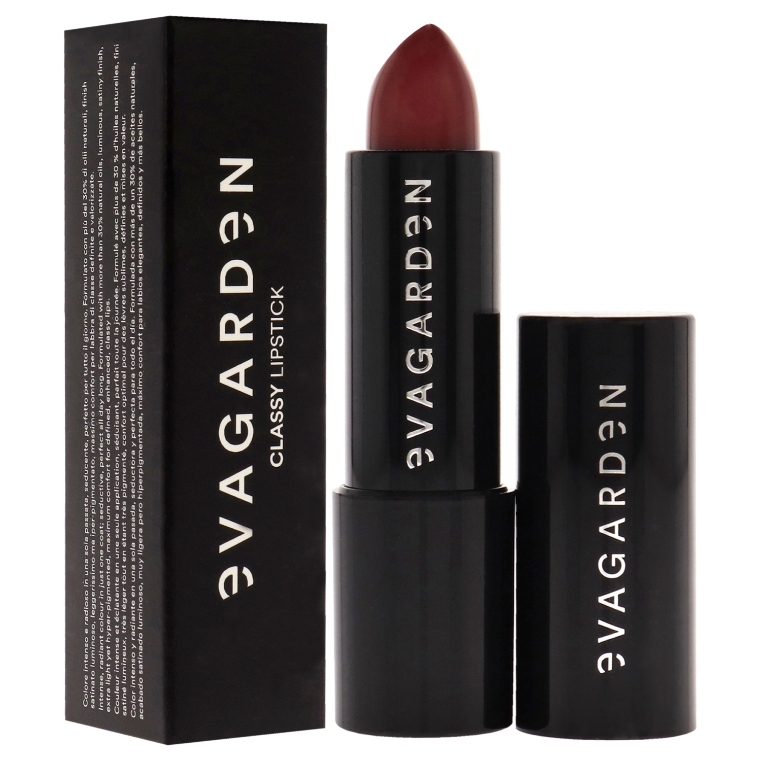 Classy Lipstick - 614 Brick Red by Evagarden for Women - 0.10 oz Lipstick