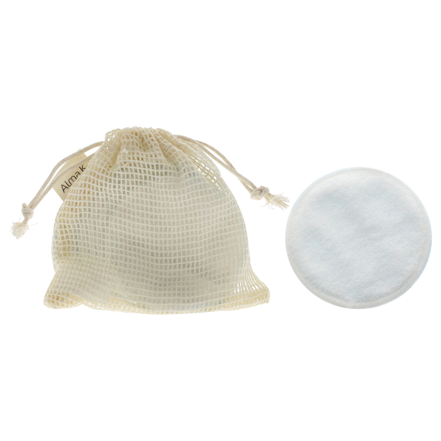 Reusable Makeup Remover Pads by Alma K for Women - 8 Pc 7 Reusable Pads, 1 Cotton Mesh Wash Bag