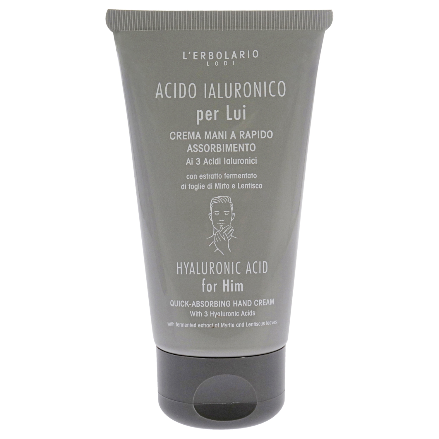 Crème pour les mains Acide hyaluronique à absorption rapide par LErbolario pour Homme - 2,5&nbsp;oz Crème